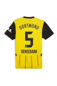 Borussia Dortmund Ramy Bensebaini #5 Fotballdrakt Hjemme Klær 2024-25 Korte ermer